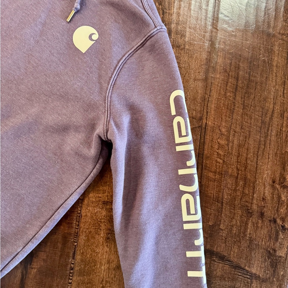 Carhartt Women's Size M 8/10 Purple Heather Work Wear Hoodie Sweatshirt